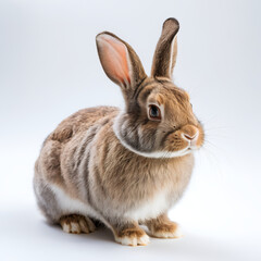 Fototapeta premium Pygmy Rabbit on white background