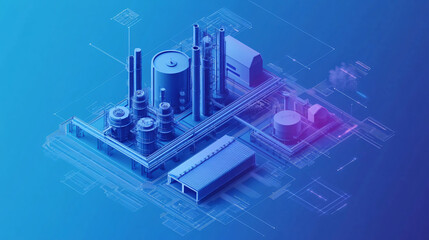 Fototapeta premium Designing secure data storage solutions for Industrial IoT to maintain integrity and prevent unauthorized access.
