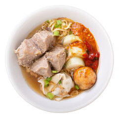 Bakso Jumbo, Top view Big Beef Meatballs one of most popular Indonesian foods