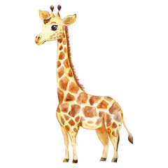 Fototapeta premium giraffe isolated on white background png