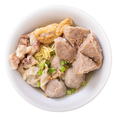 Bakso Jumbo, Top view Big Beef Meatballs one of most popular Indonesian foods