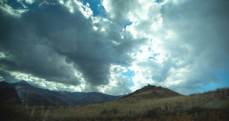 Beautiful scene of mysterious clouds.