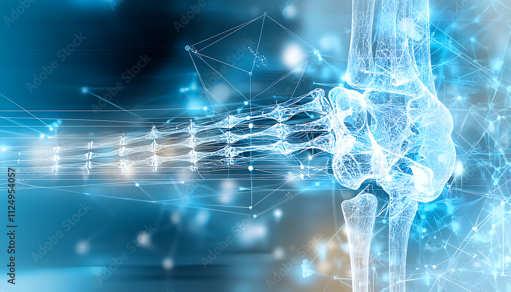 Poster revolutionizing diagnostics artificial intelligence in medical imaging for enhanced precision in kne