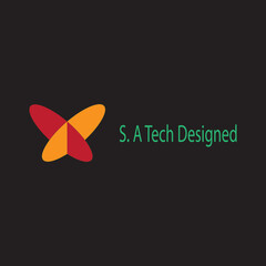 Modern and abstract technology logo featuring a stylized.