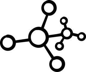 atom molecule chemistry icon