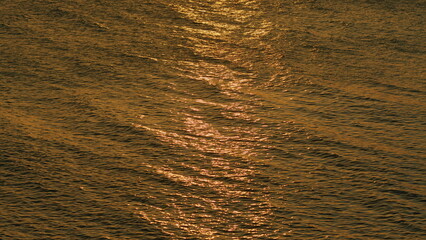Sun Glare On The Water. Calm Summer Vacation. Water Surface Of Sea Reflection Of Suns Rays. Real...