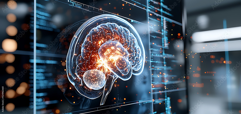 Poster artificial intelligence in medical imaging enhancing diagnostics for brain analysis in a high-tech e