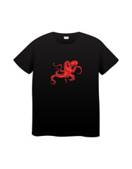 t shirt octopus design