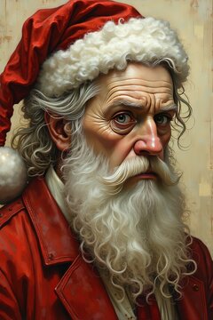 Ai un babbo natale con lo sguardo maligno 0