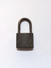 padlock on a white background