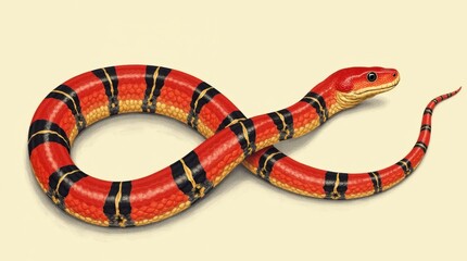 Naklejka premium Coral Snake Illustration
