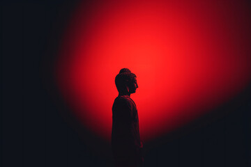 silhouette of buddha