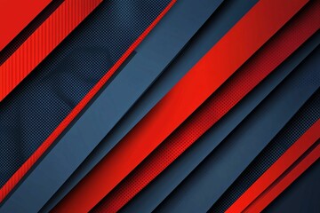 Obraz premium A futuristic geometric abstract background combining bold red and blue hues