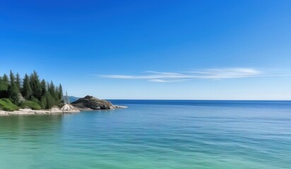 Obraz premium calm ocean landscape perfectly