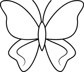 Butterfly Icon Clipart Vector Illustration