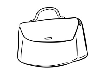 bag illustration isolated on white