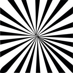 Black and White Radiating Lines Graphic