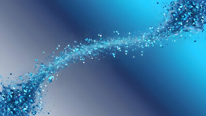 Underwater Blue Particles glitter