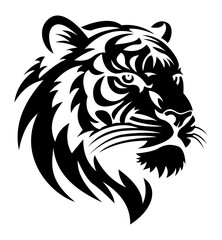 Obraz premium tiger logo creative and original for your business or company logotype vector illustration isolated on white background