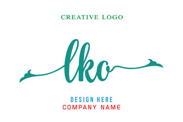 LKO  lettering logo is simple, easy to understand and authoritative