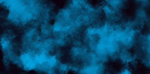 watercolor background concept design background with smoke, watercolor painted mottled blue background with vintage grunge, blue brush painted old grunge texture, Smoke in the dark blue texture.