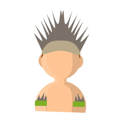 Flat Indonesia Culture Icon