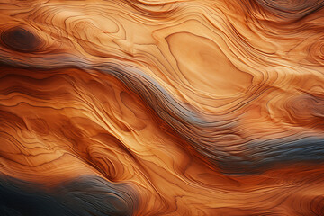 Exceptional Close-up of tree rings with vibrant colors after cutting a log