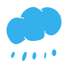 Flat Cloud Weather Icon