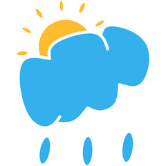Flat Cloud Weather Icon
