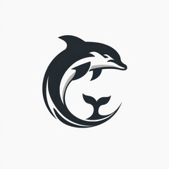 Obraz premium Dolphin Wireless Logo Concept