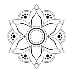 Golden Ornamental Mandala