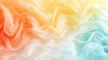 Obraz premium Abstract Background Of Pastel Colored Smooth Elegant Flowing Fabric With Wavy Ruffled Folds