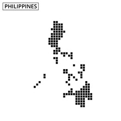 Filipina map illustration showcasing the geographical outline of the Philippines