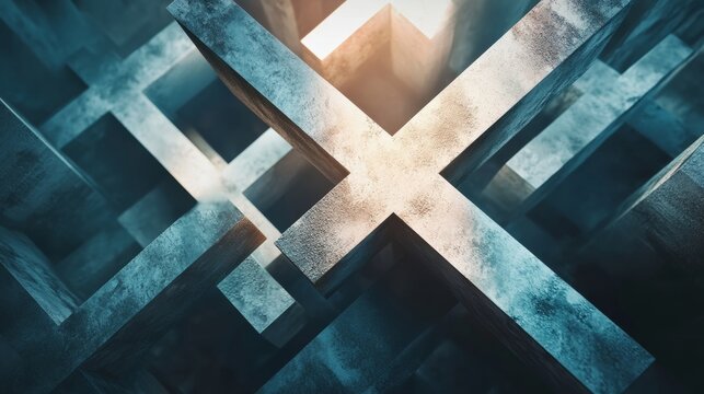 Christian cross background concept