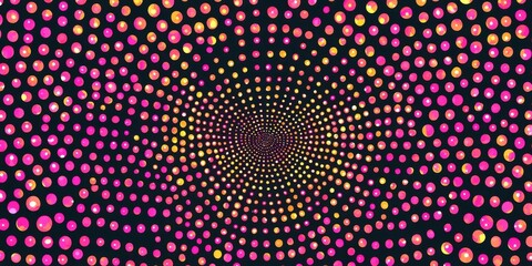 Obraz premium Colorful background with many small circles
