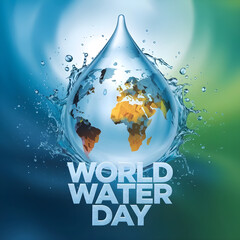 Obraz premium World Water Day Celebrating