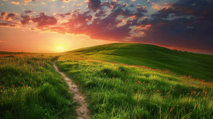 Fototapeta premium Stairway Leading Up To Heavenly Sky Toward The Light