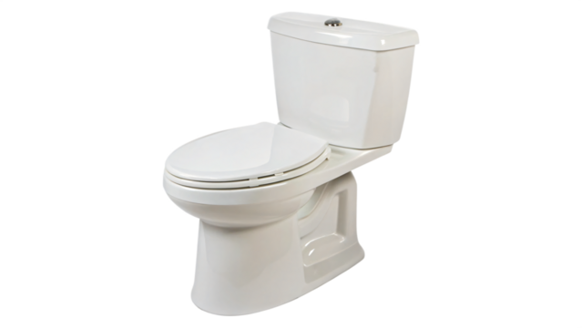 toilet bowl isolated on white