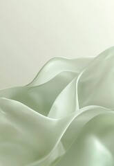 Obraz premium A gentle light green background with a smooth gradient, evoking a sense of calm and tranquility.