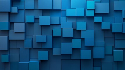 Abstract blue cubes forming a modern background design