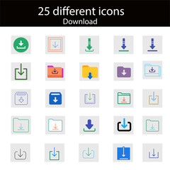 Download Filled and Shadow Icon Strock and Outline icons
