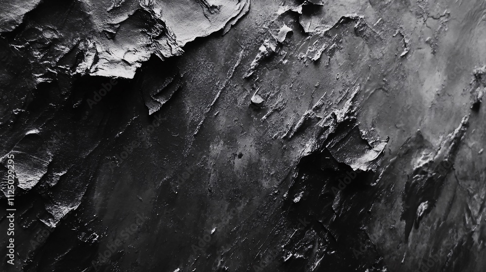 Poster dark rough uneven surface creating dramatic abstract texture