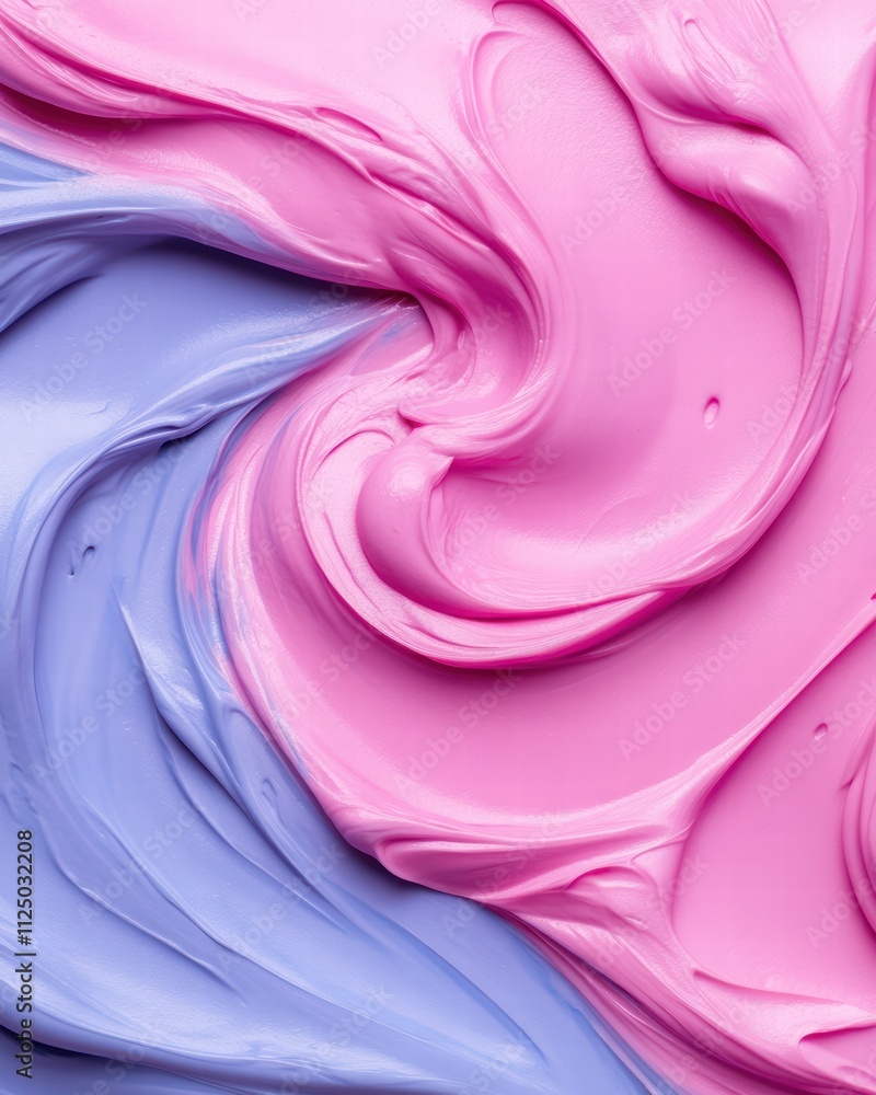 Poster vibrant swirl of pink and purple paint creating an abstract and artistic background full of texture 