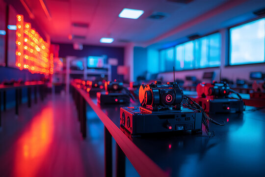 A high-resolution image showcasing a STEM cla