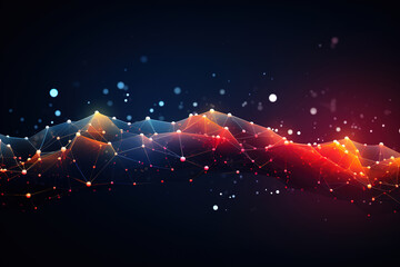 Exceptional digital matrix data waveform on music dynamic wave abstract concept.