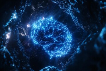 An abstract depiction of artificial intelligence