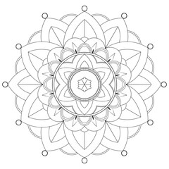Snowflake-Inspired Mandala Art