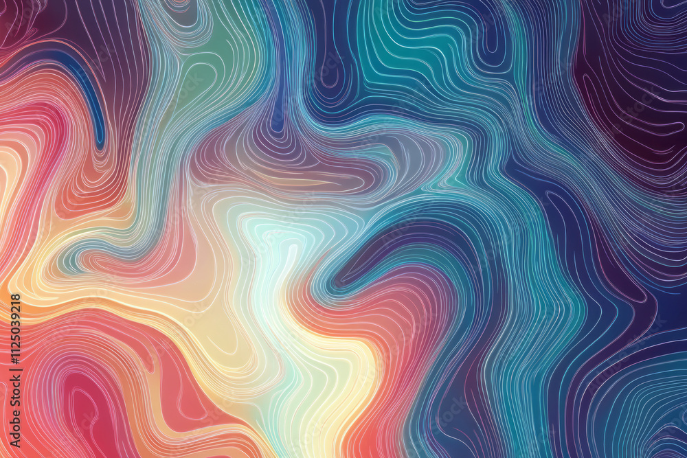 Poster abstract background with colorful lines