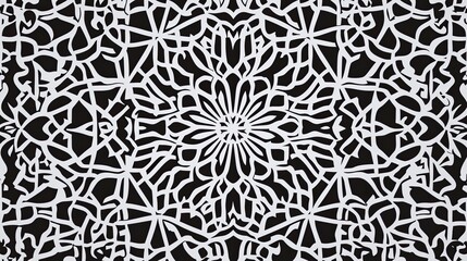Islamic patterns. Arabic style geometric grid Oriental ornaments. Mosque decoration elements. Muslim mosaic. Coloring book pages.