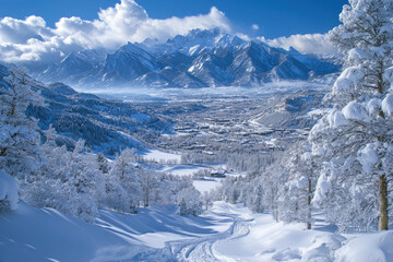 Fototapeta premium Aspen Colorado In Winter